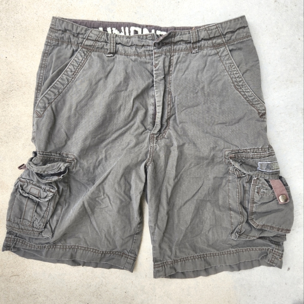 Men's Grey Cargo Shorts